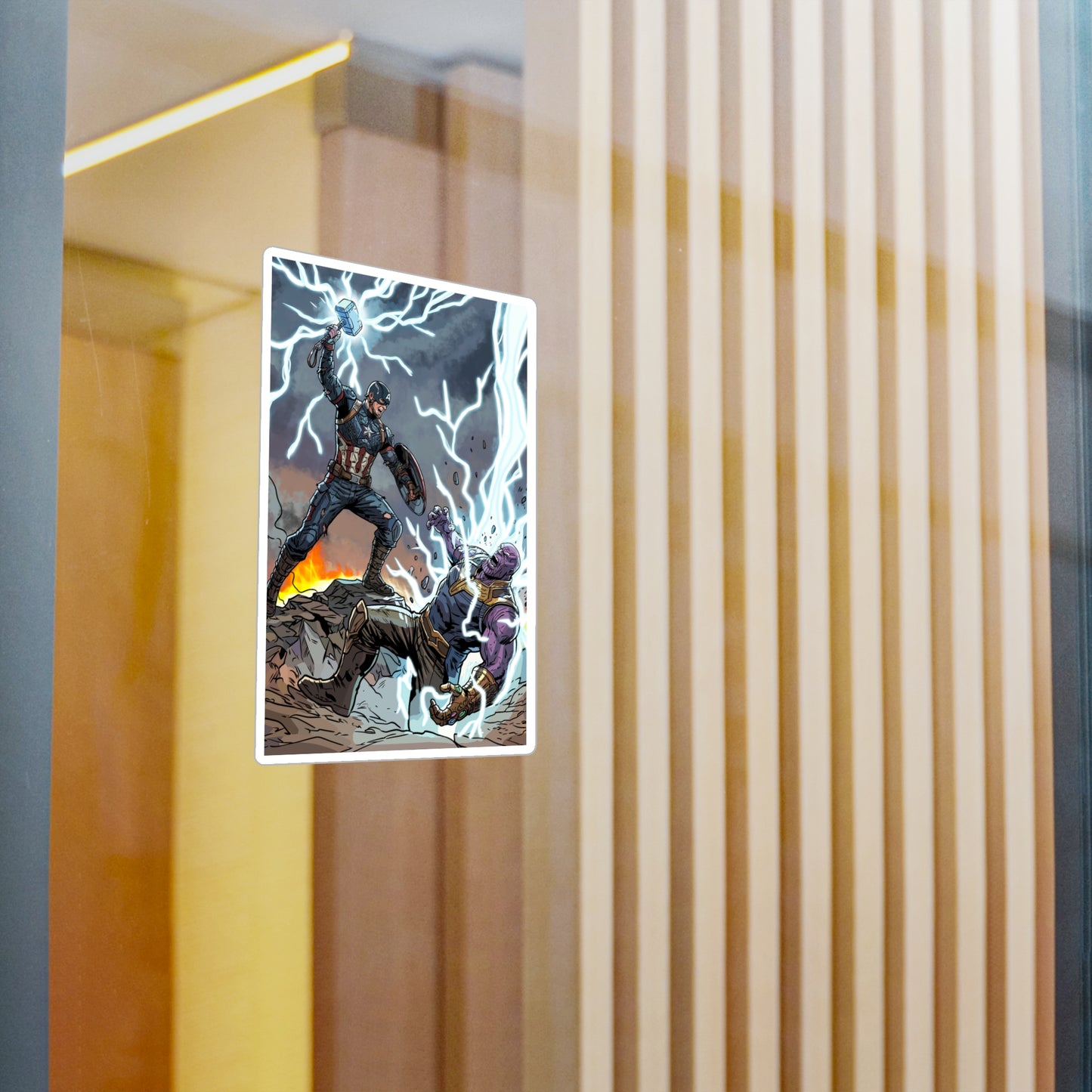 Cap & Mad Titan - Sticker