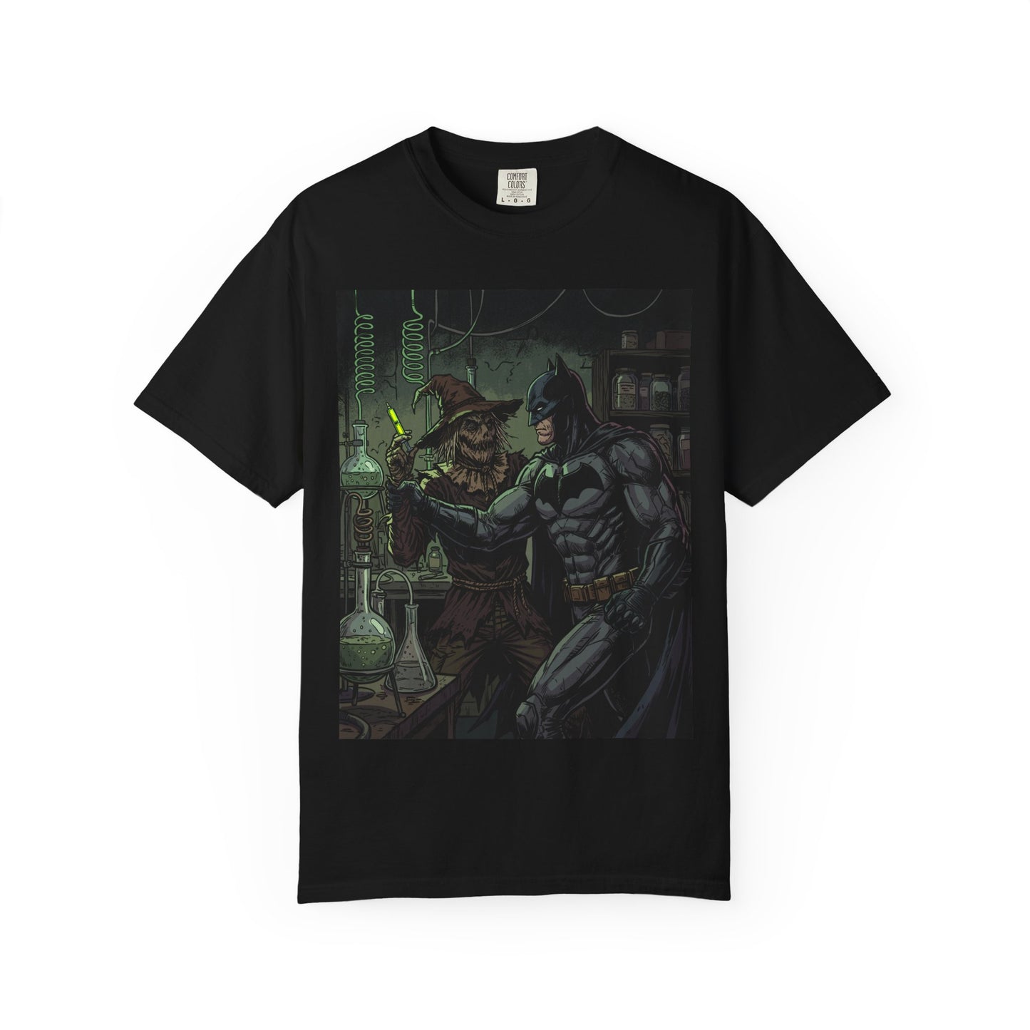 Batman & Scarecrow Graphic T-Shirt — Dark Comic Art Tee
