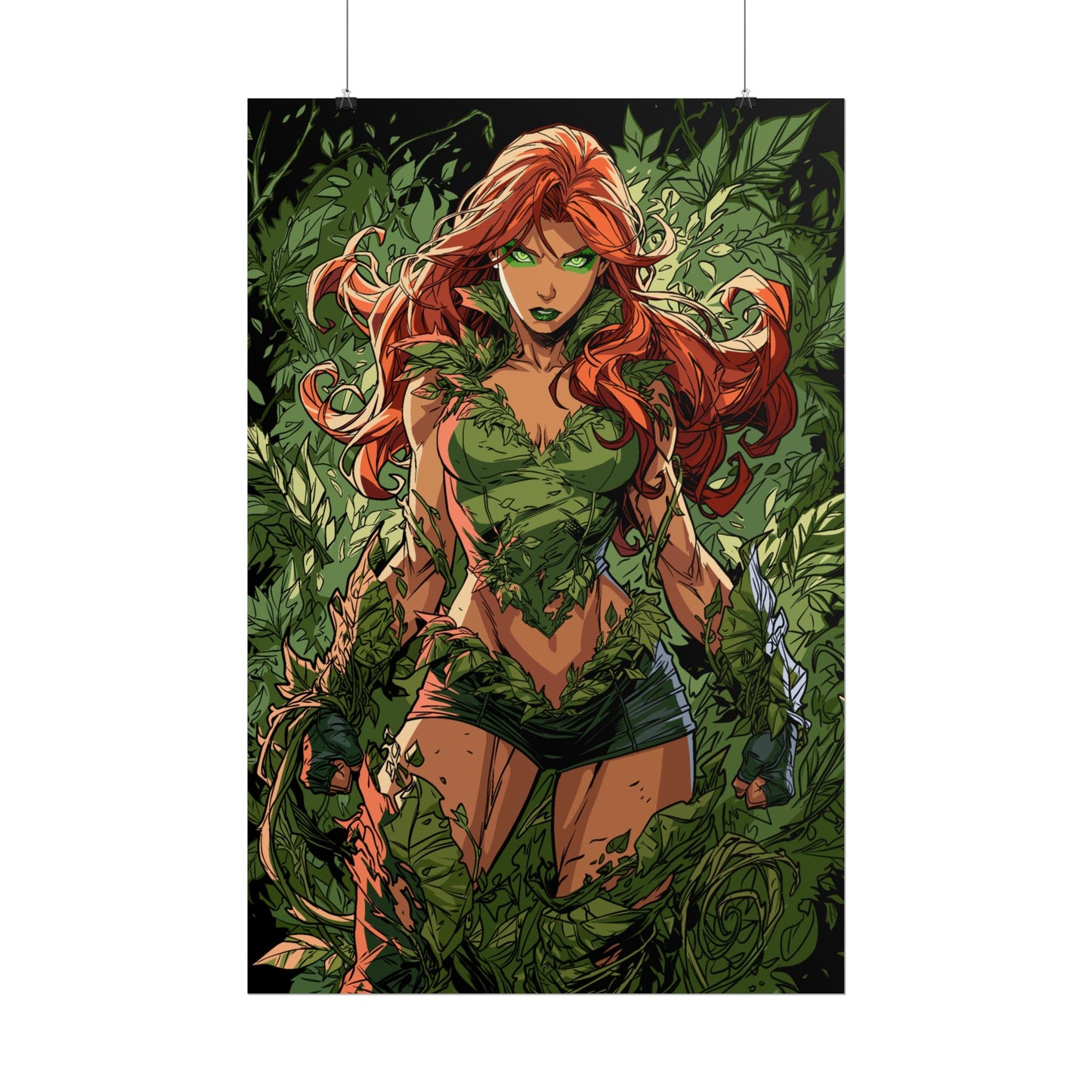 Poison Ivy Botanical Background Poster