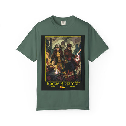 Rogue & Gambit Graphic T-Shirt — Comic Art Mutant Duo Tee