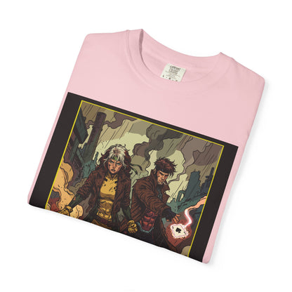 Rogue & Gambit Graphic T-Shirt — Comic Art Mutant Duo Tee