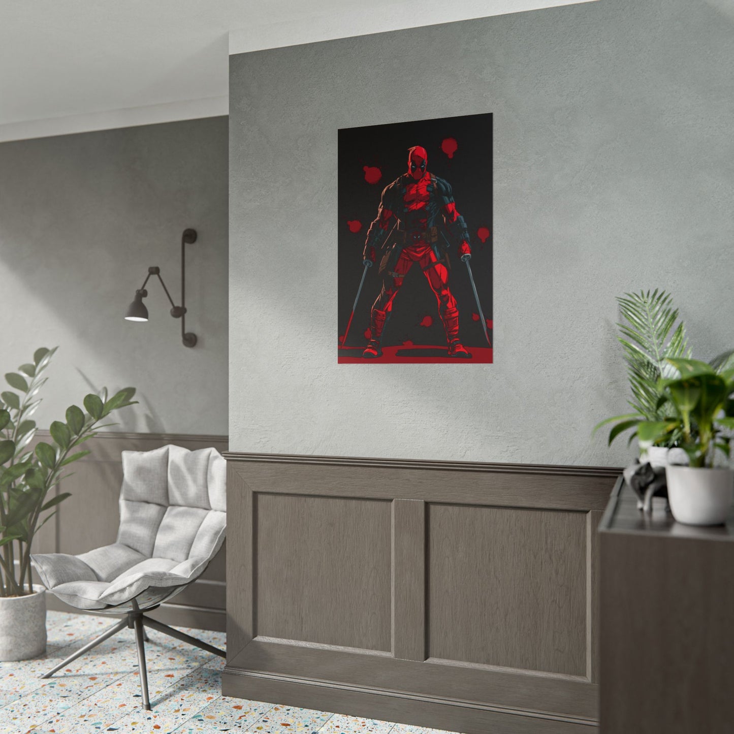 Deadpool Red & Black Poster