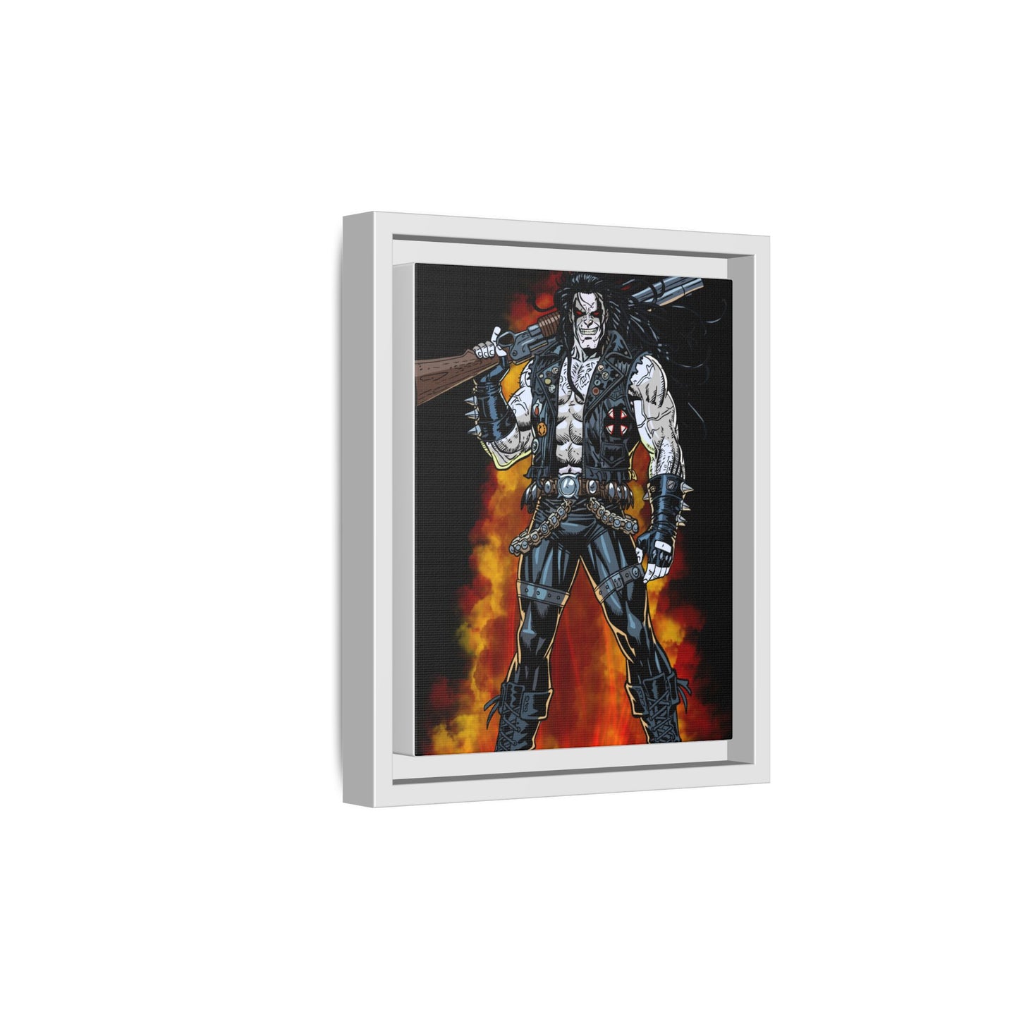 The Main Man Bounty Hunter - Framed Matte Canvas