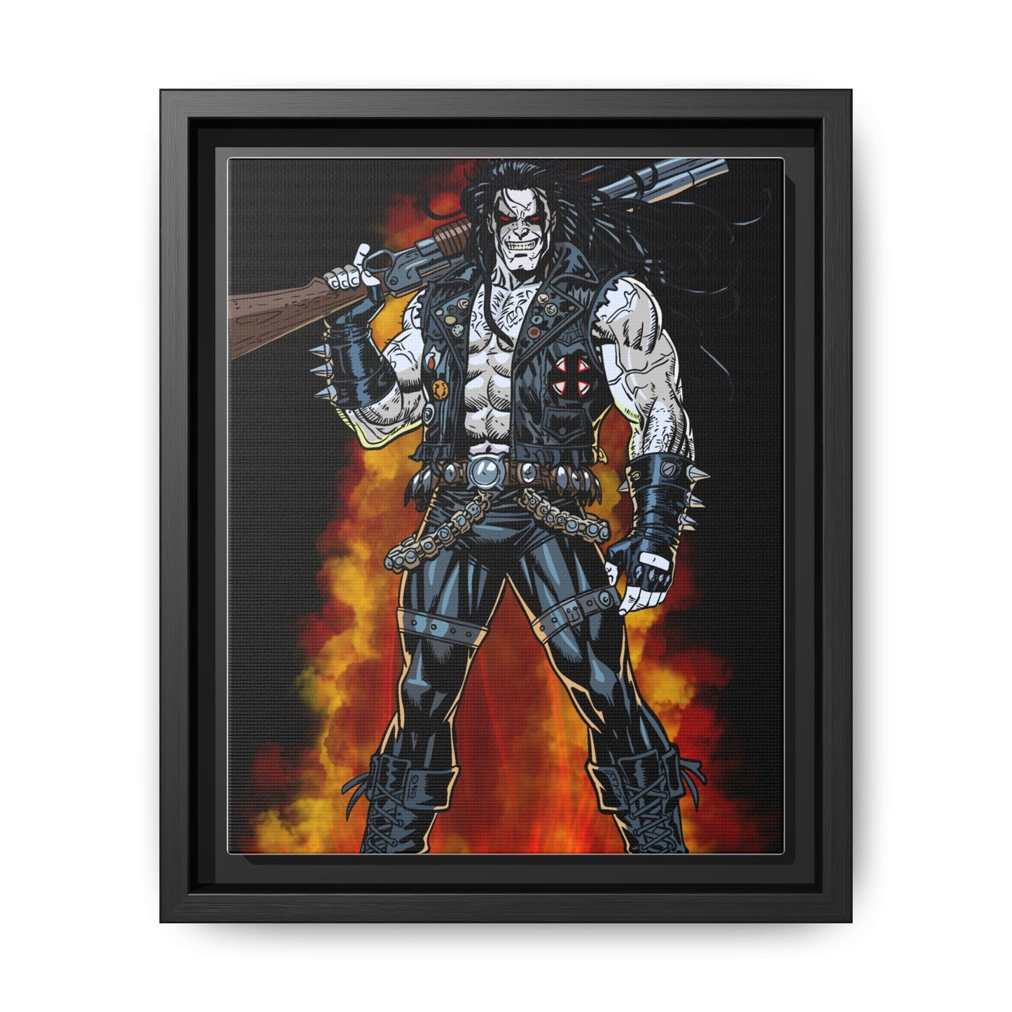 The Main Man Bounty Hunter - Framed Matte Canvas