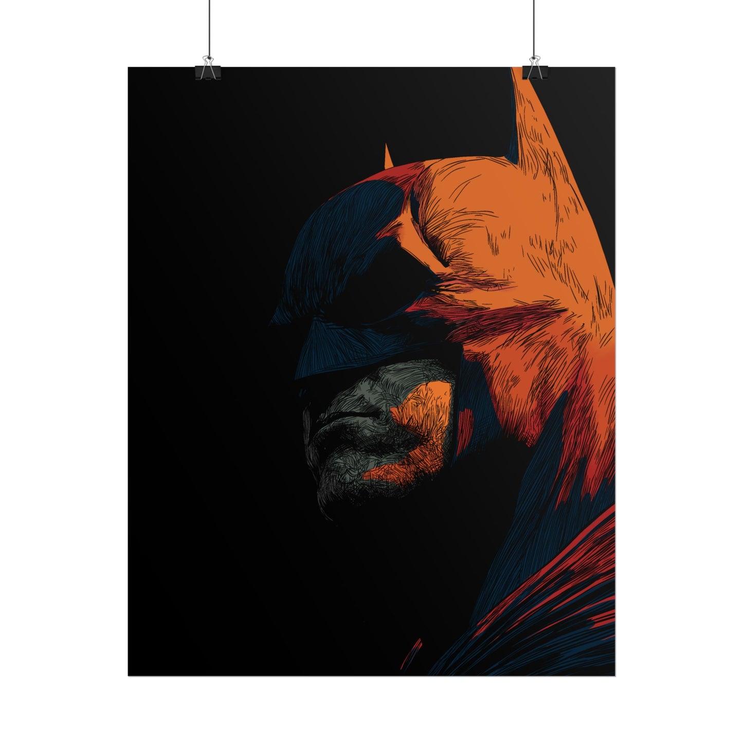 Batman Profile Art Poster