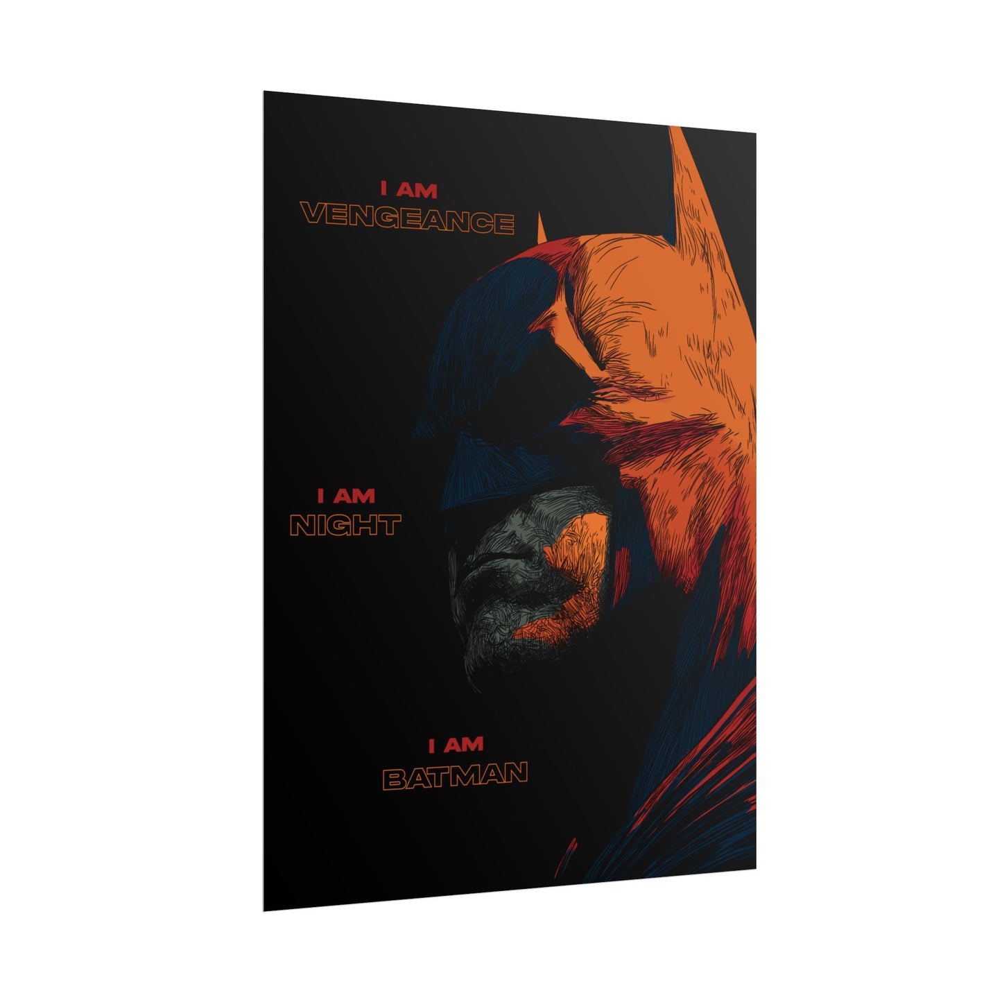 Batman 'I Am Vengeance' Rolled Poster