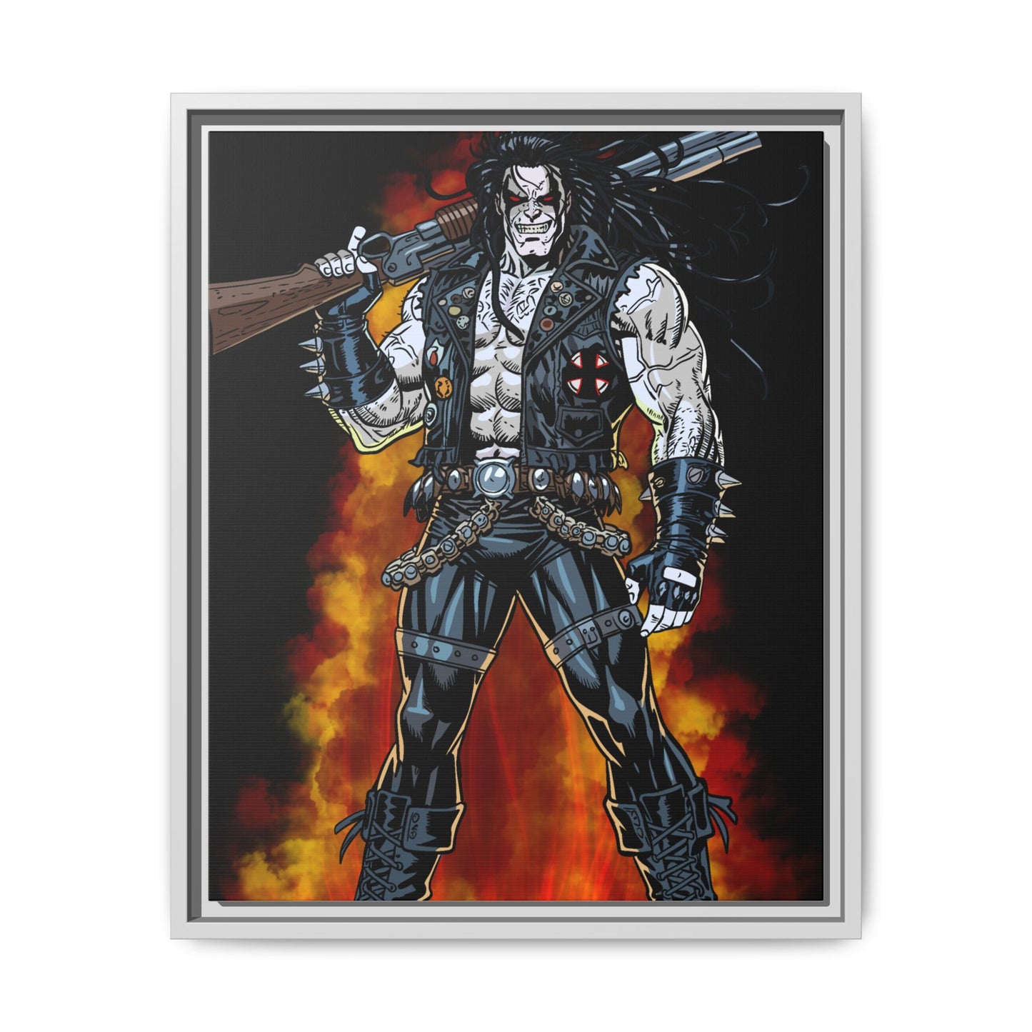 The Main Man Bounty Hunter - Framed Matte Canvas