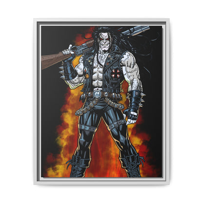 The Main Man Bounty Hunter - Framed Matte Canvas