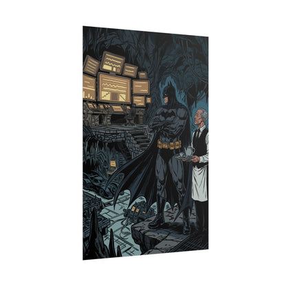 Batman Batcave Poster — Gotham Hero Art Print (Rolled)