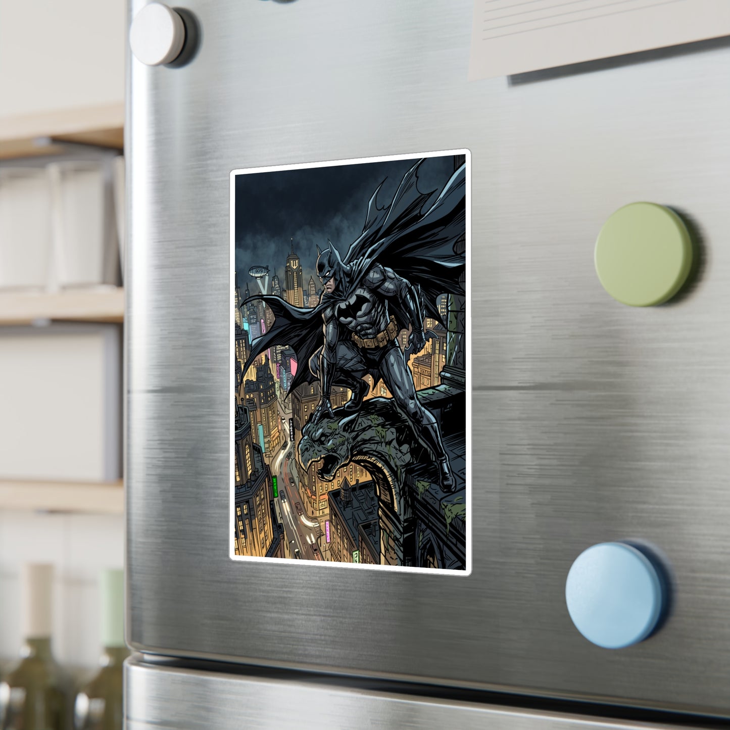Batman Rooftop Magnet Sticker