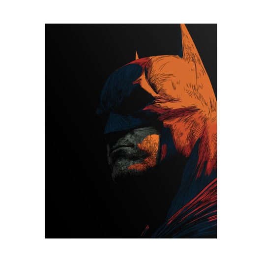 Batman Profile Art Poster