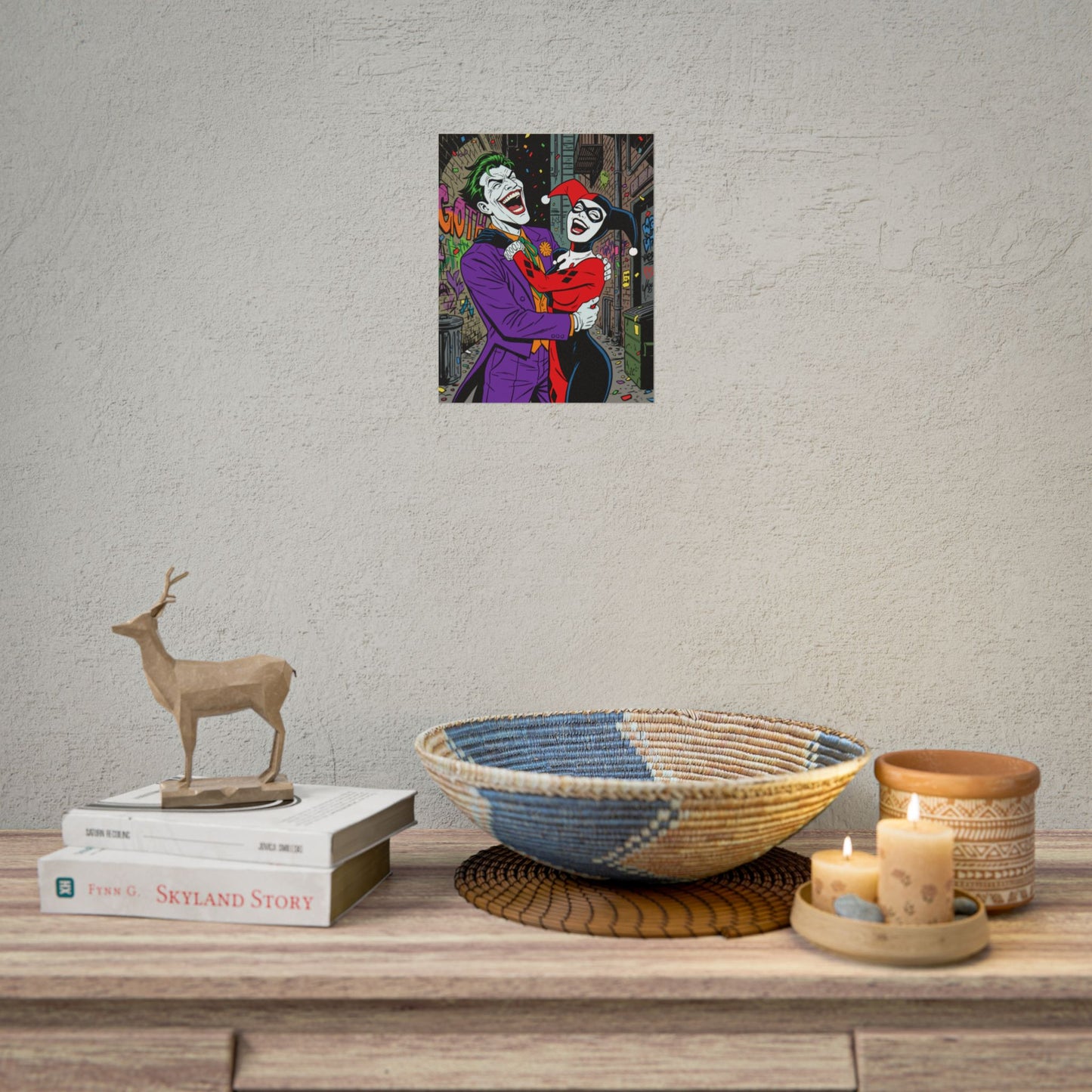 Joker & Harley Quinn Art Print