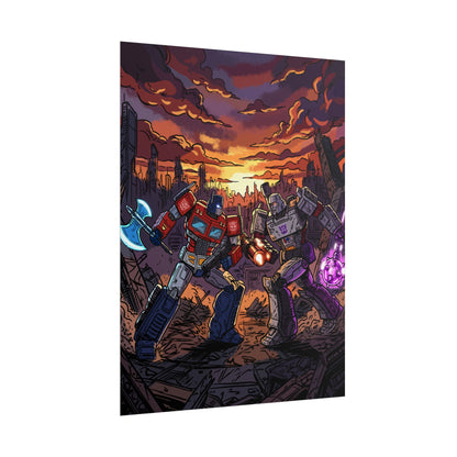 Optimus vs. Megatron - Poster