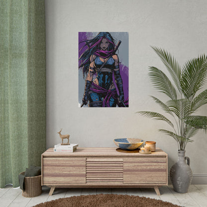 Psylocke - Femme Fatale Poster — Rolled Art Print