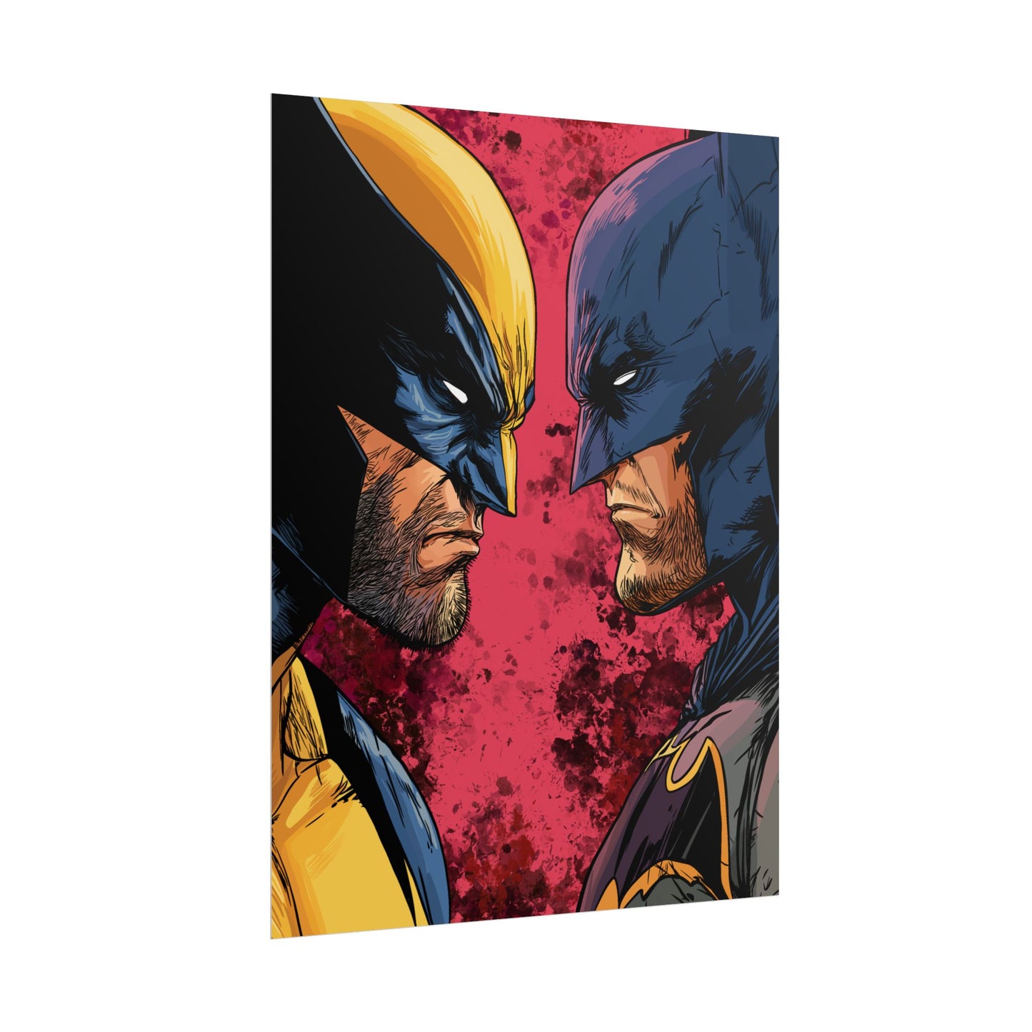 Batman vs Wolverine Rolled Poster