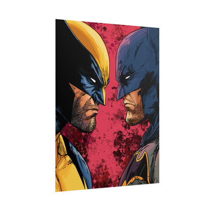 Batman vs Wolverine Rolled Poster