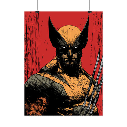 Wolverine Comic Art Poster