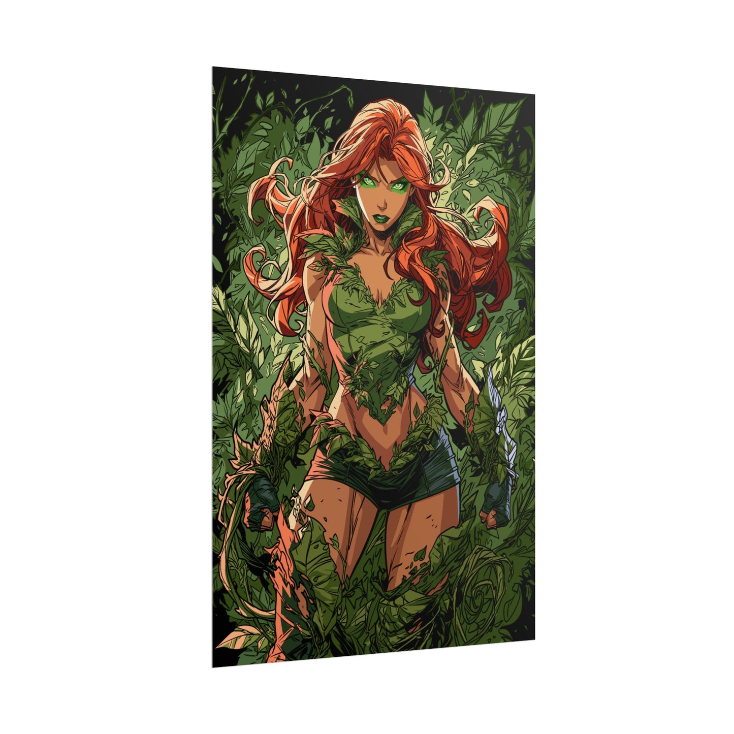 Poison Ivy Botanical Background Poster