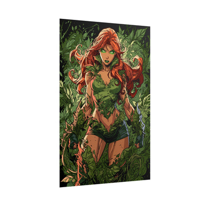 Poison Ivy Botanical Background Poster