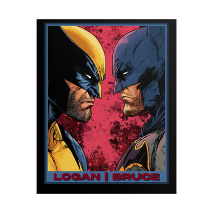 Batman and Wolverine Cinematic Rolled Poster