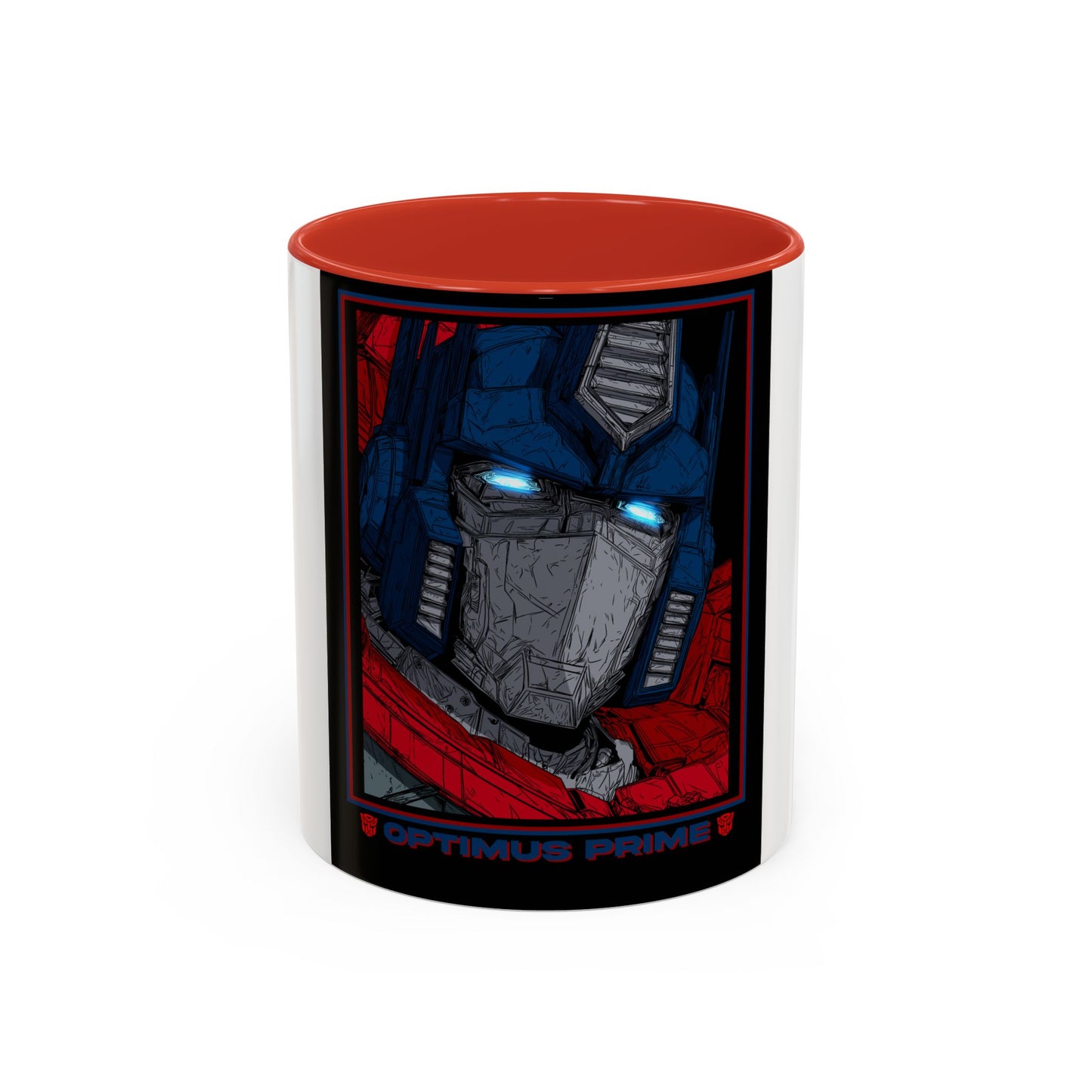 Optimus Prime Coffee Mug — Retro Robot Accent Ceramic Mug