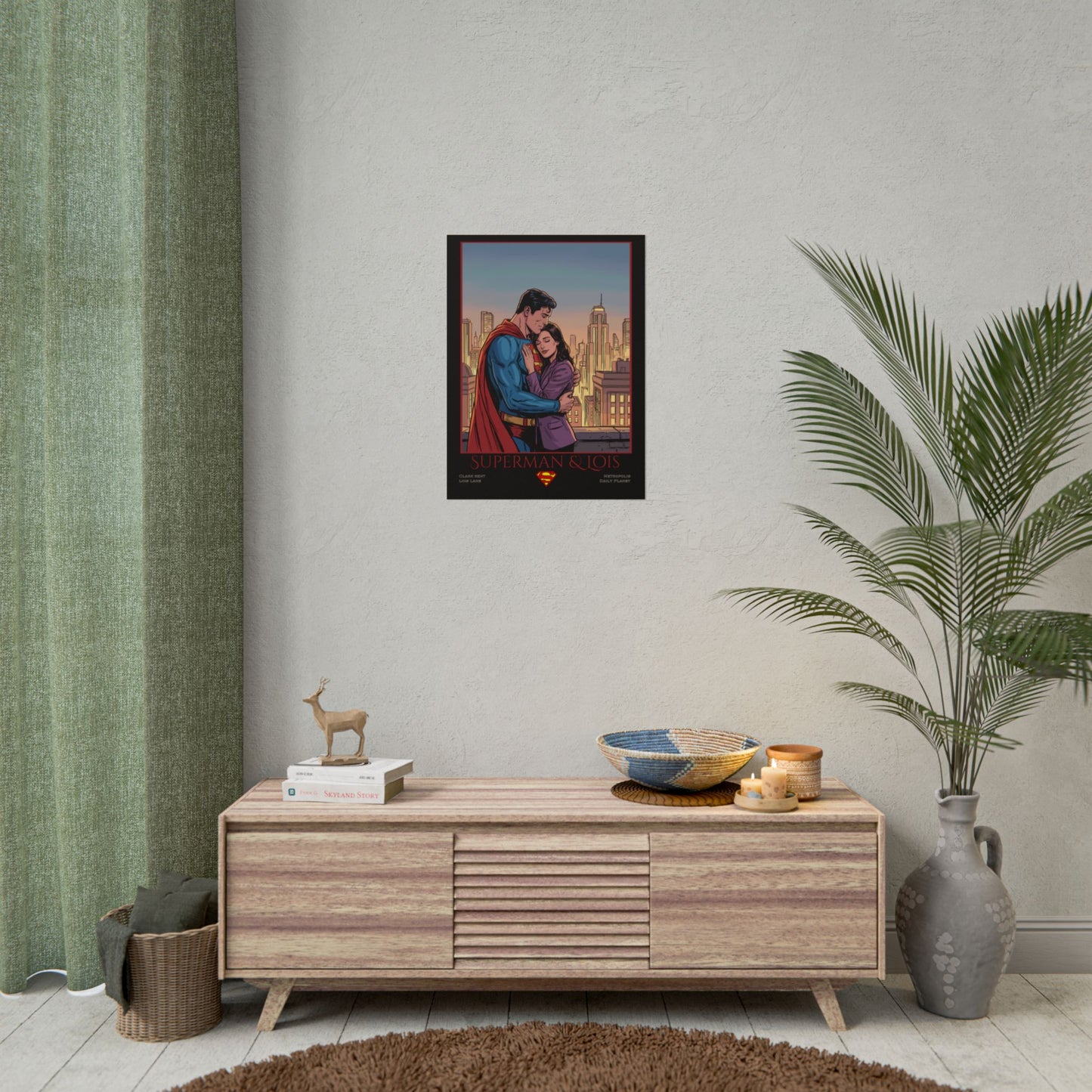 Superman & Lois Vintage Romance Wall Art