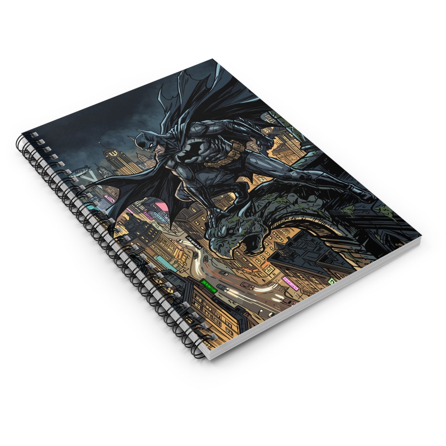 Batman City Vigilante Spiral Notebook – Ruled Journal for Fans