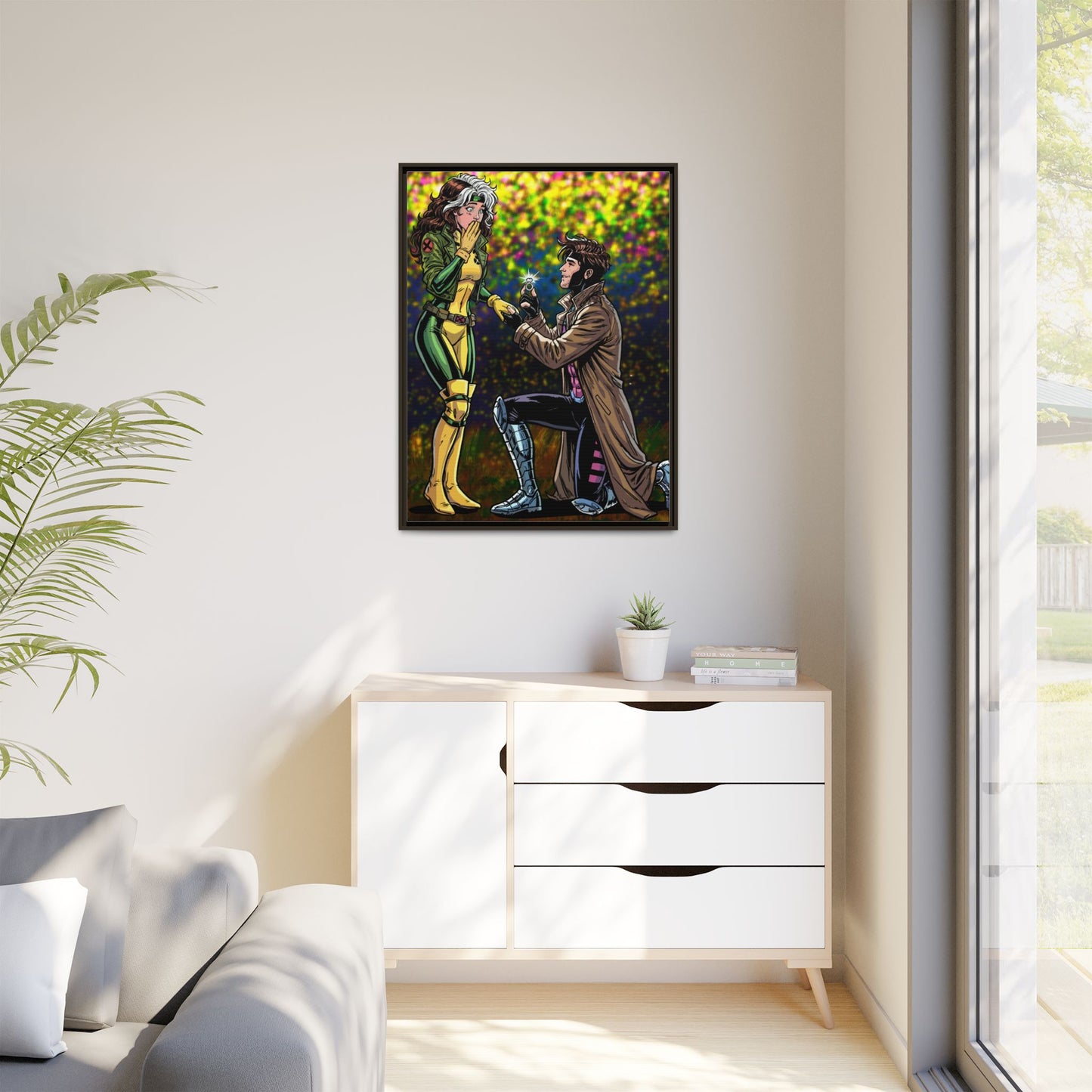 Thief and Belle # 3 - Framed Matte Canvas