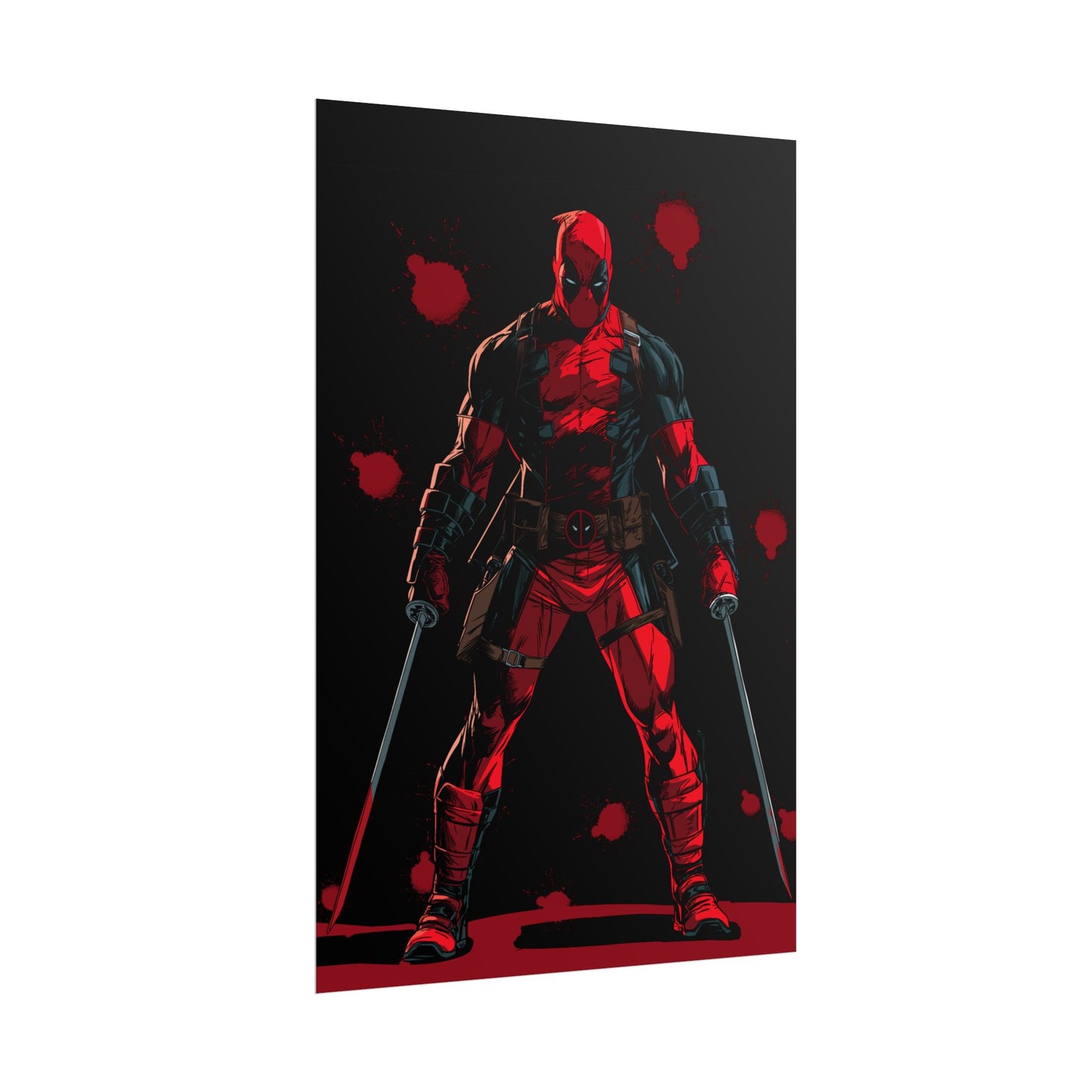 Deadpool Red & Black Poster