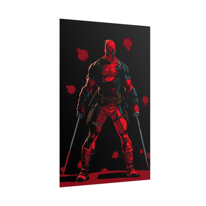 Deadpool Red & Black Poster