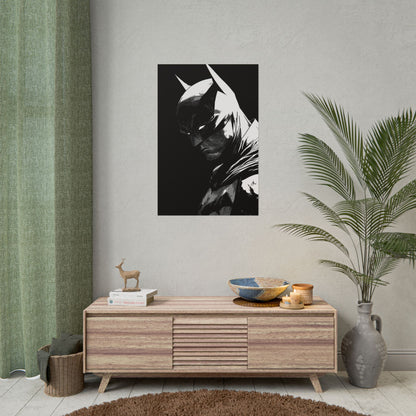 Batman Noir Portrait Poster