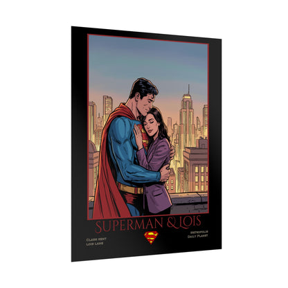 Superman & Lois Vintage Romance Wall Art