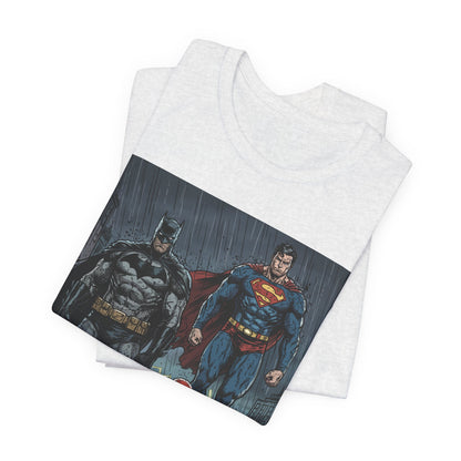 Superhero Team Graphic Tee — Batman, Superman & The Flash