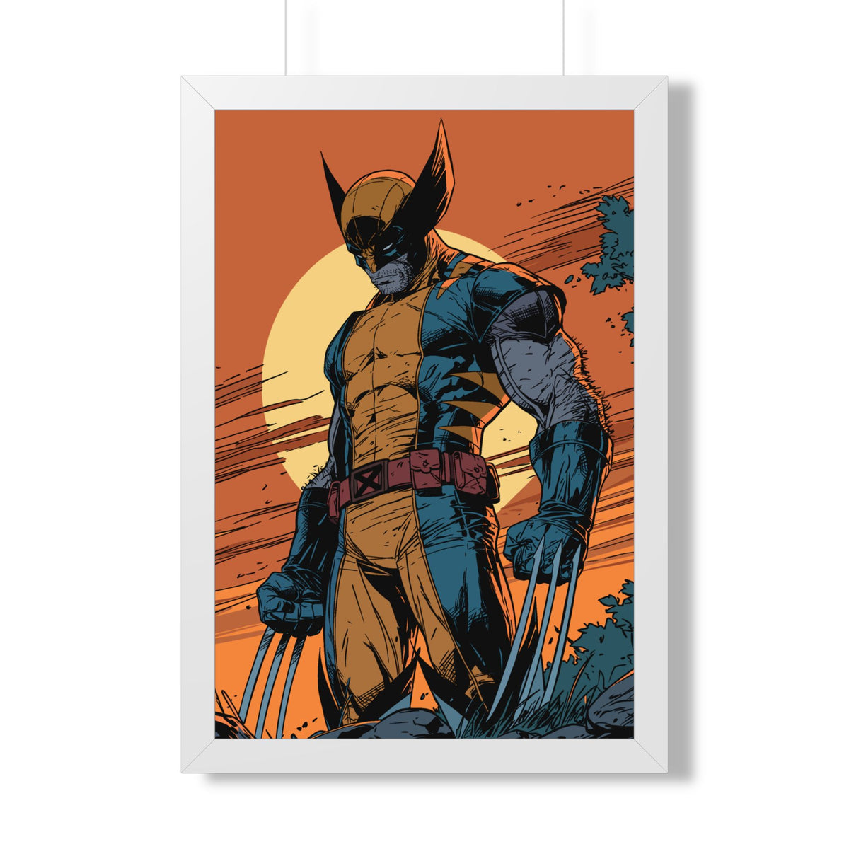 Wolverine - Dusk - Comic Art Framed Poster