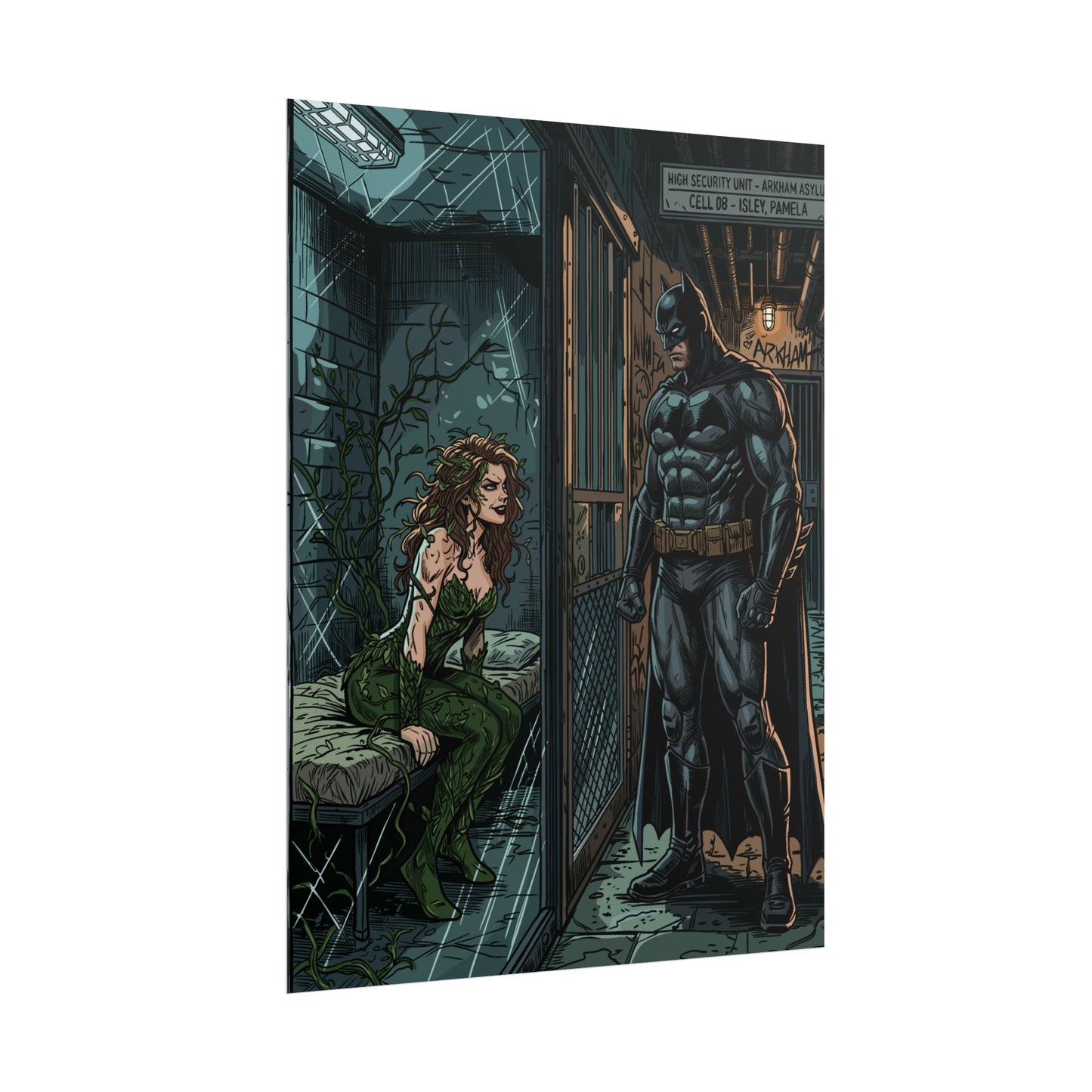 Batman & Poison Ivy Arkham Poster
