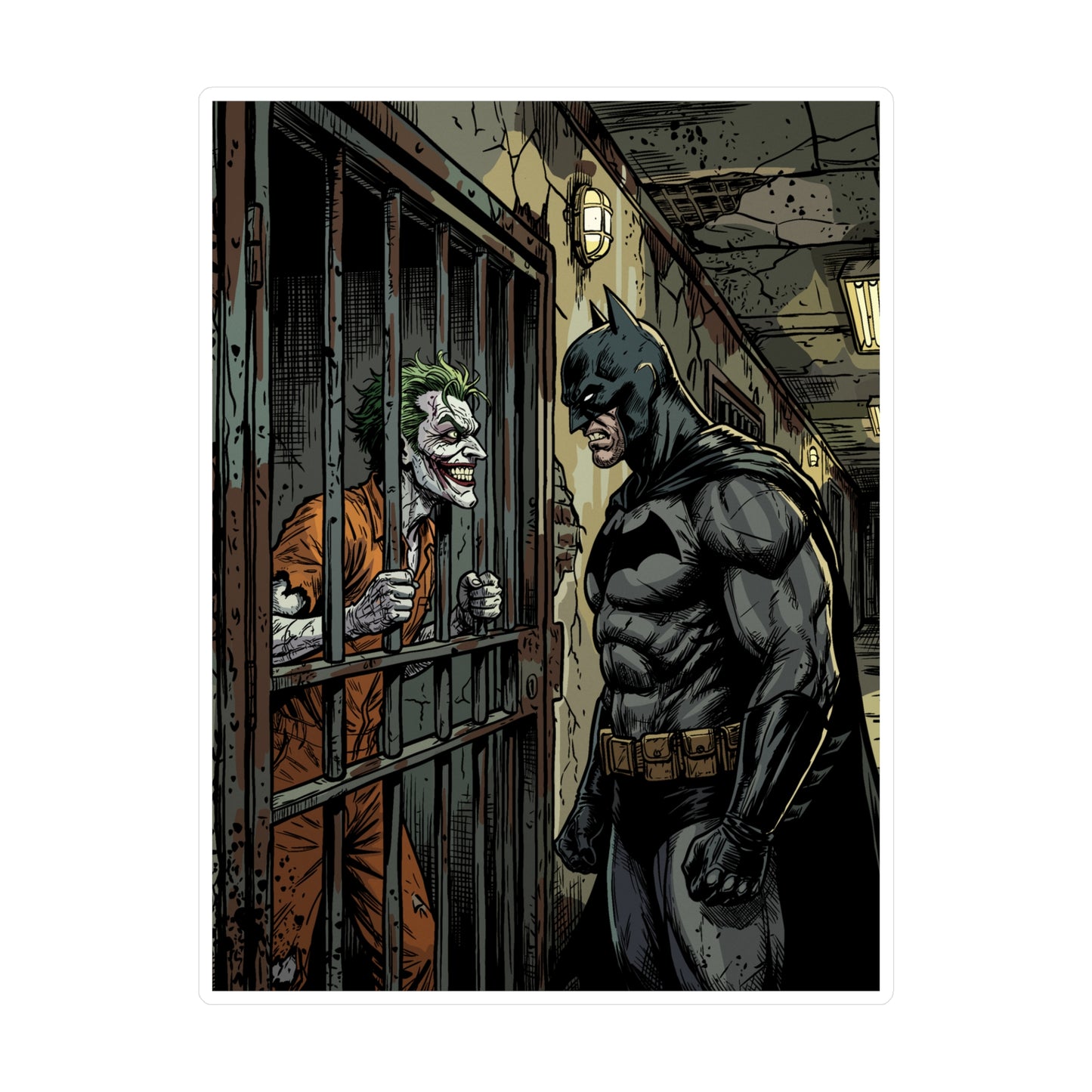 Batman vs Joker Vinyl Decal