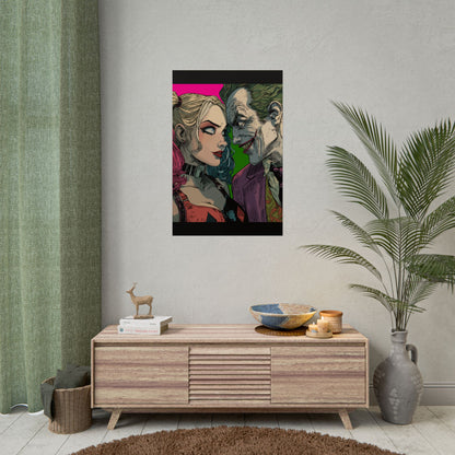Harley Quinn & Joker Art Print