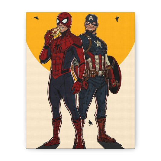 Brooklyn vs Queens - Matte Canvas Print