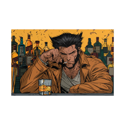 Wolverine Bar Scene Poster