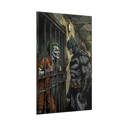 Batman vs Joker Comic Poster — Rolled Graphic Art Print