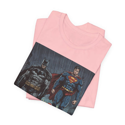 Superhero Team Graphic Tee — Batman, Superman & The Flash