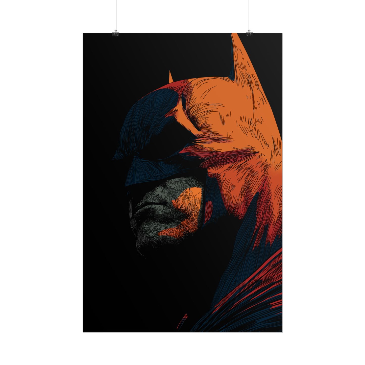 Batman Profile Art Poster