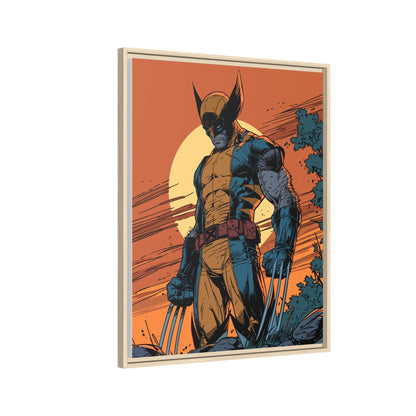 Wolverine Matte Framed Canvas Print