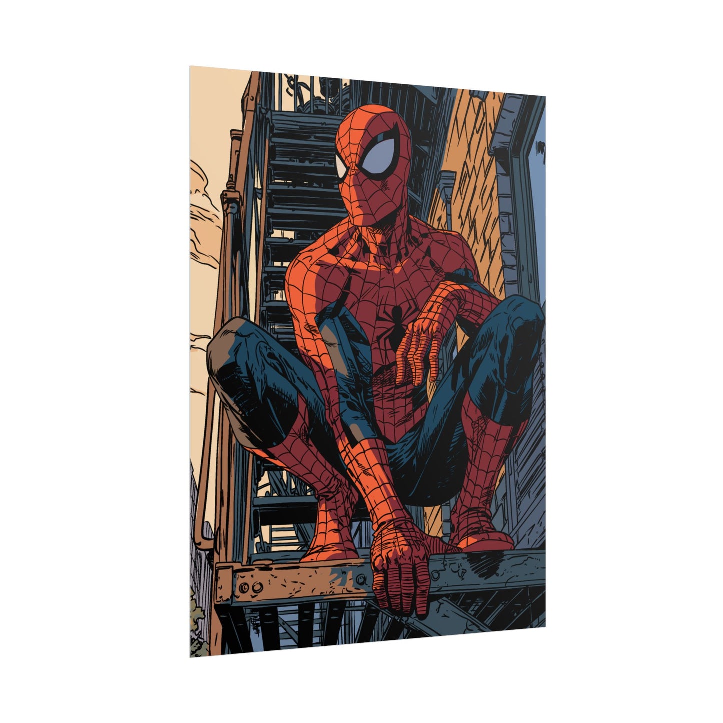 Spider-Man - Fire Escape Poster