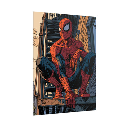 Spider-Man - Fire Escape Poster