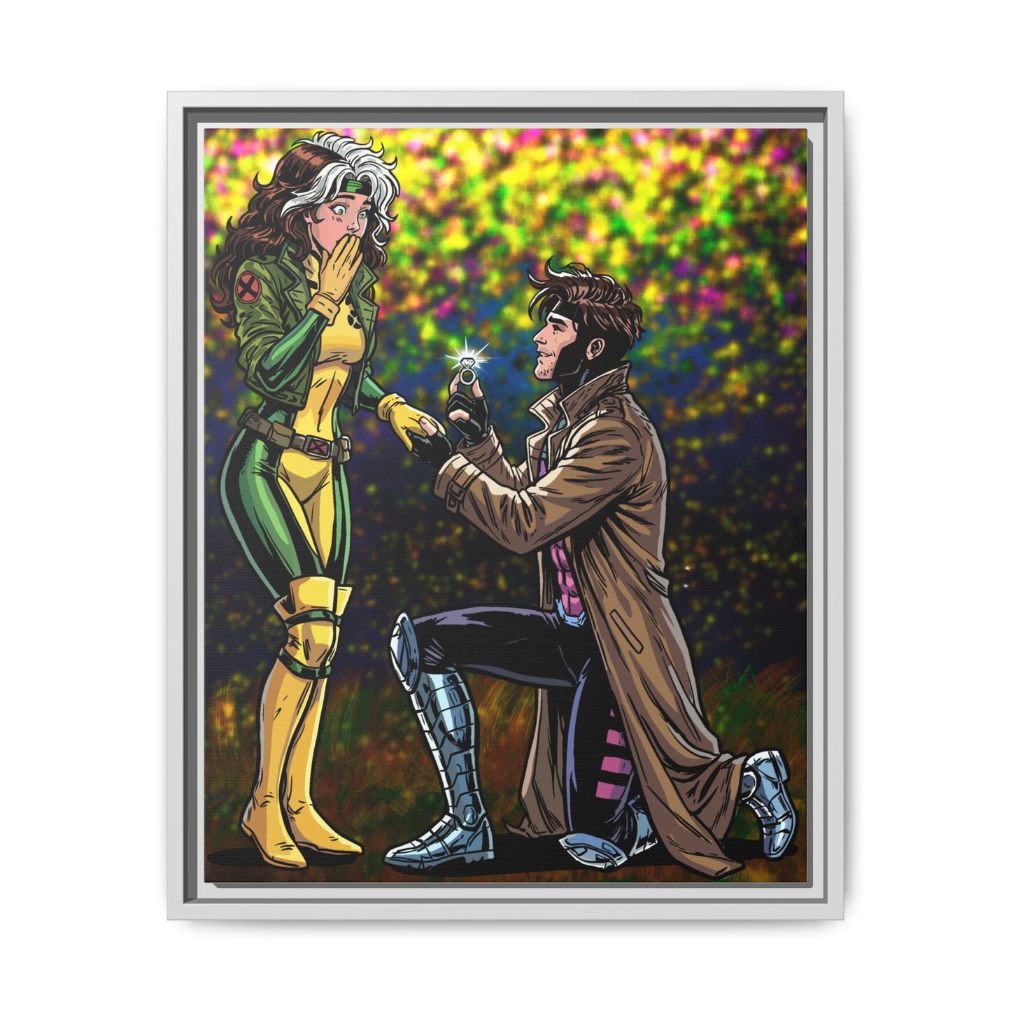 Thief and Belle # 3 - Framed Matte Canvas