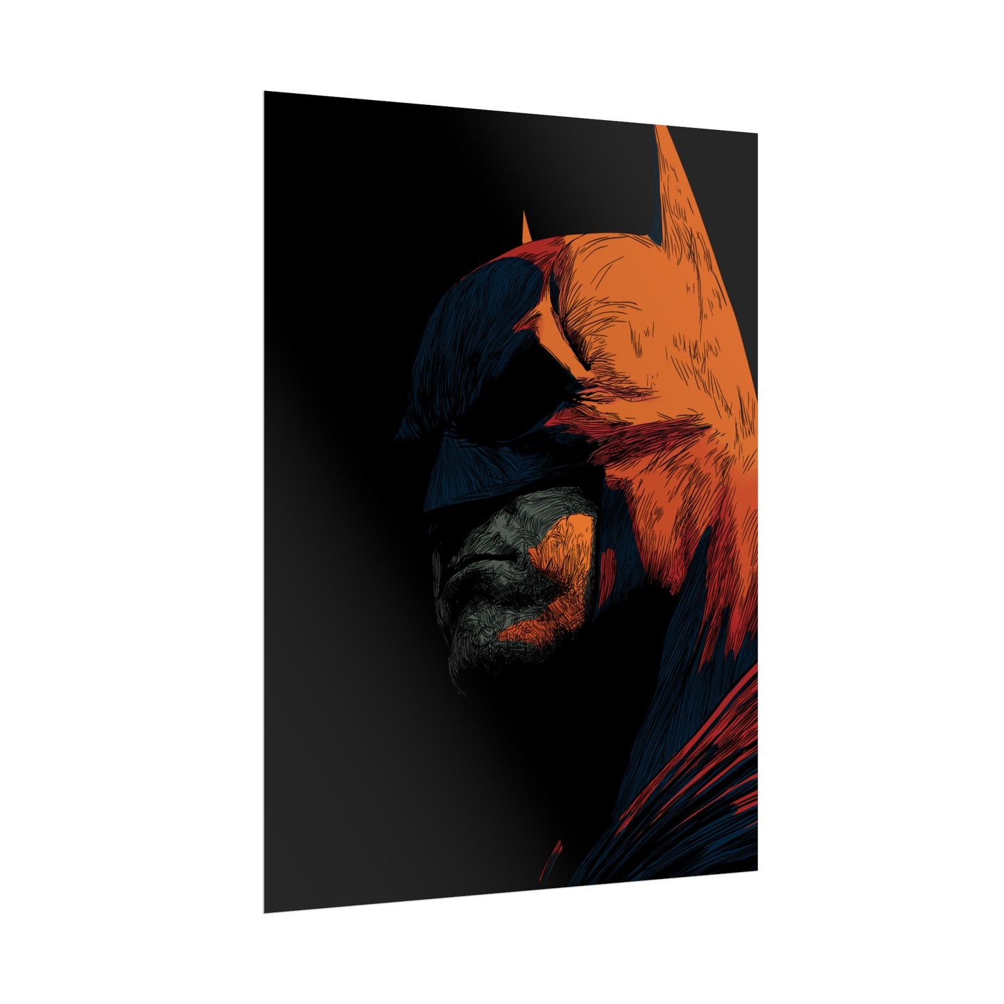 Batman Profile Art Poster
