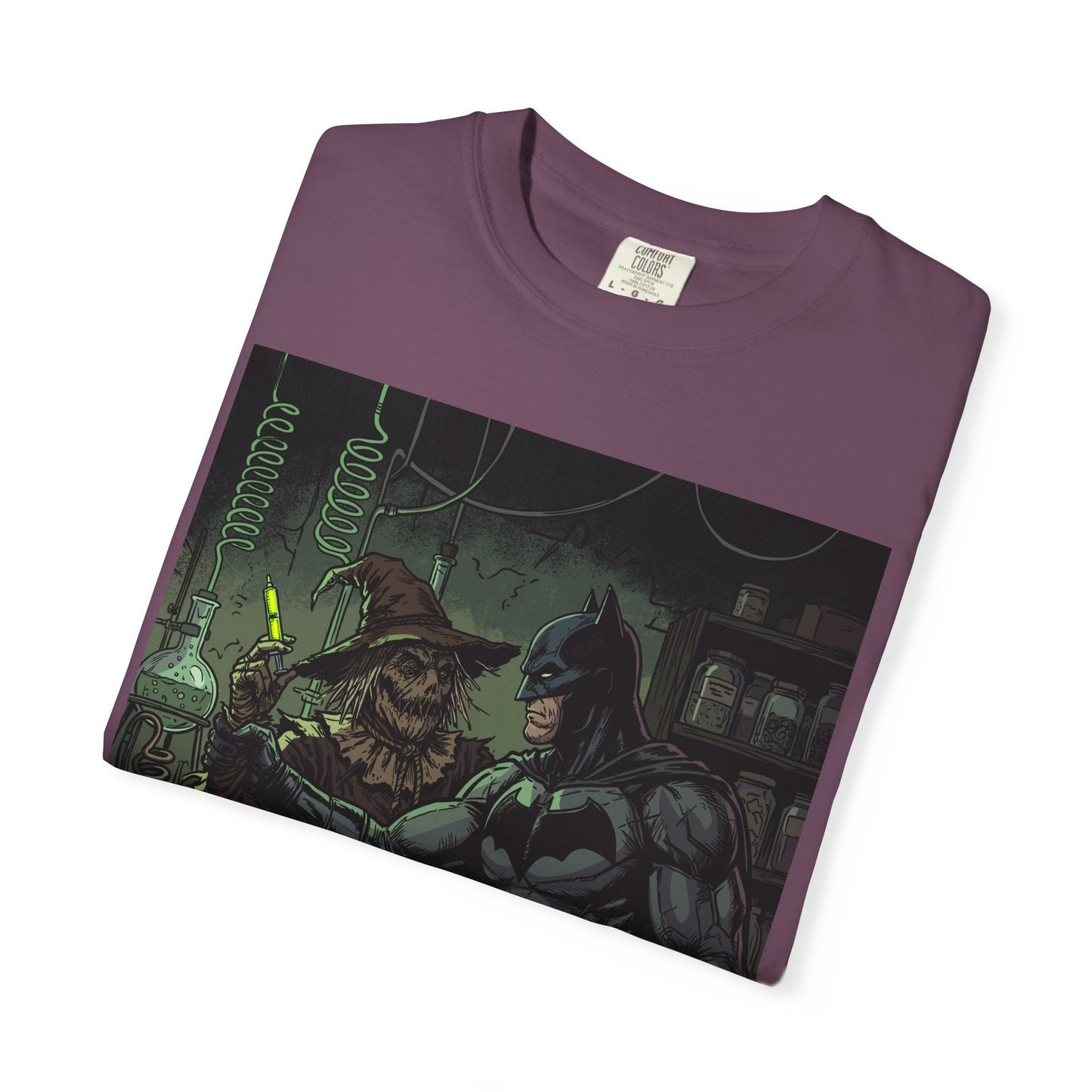 Batman & Scarecrow Graphic T-Shirt — Dark Comic Art Tee