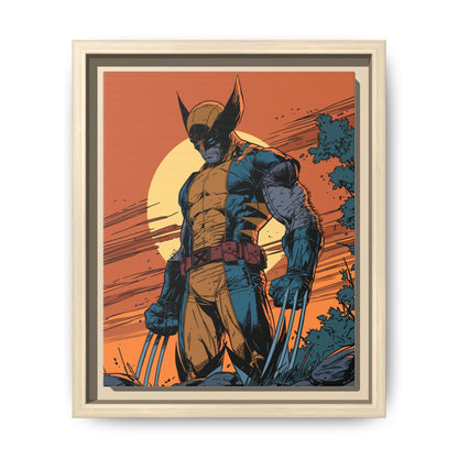 Wolverine Matte Framed Canvas Print