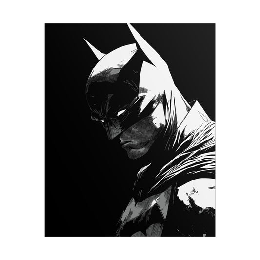 Batman Noir Portrait Poster